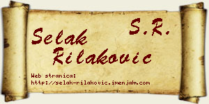 Selak Rilaković vizit kartica
